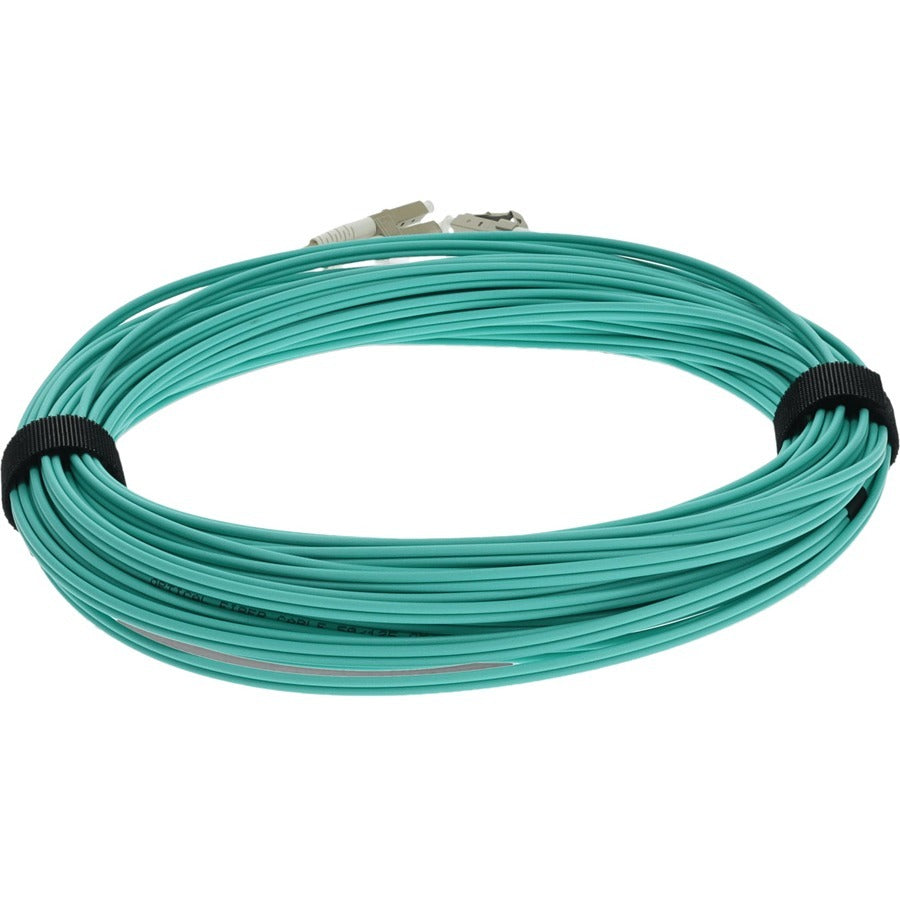 AddOn 24m LC (Male) to LC (Male) Aqua OM3 Duplex Fiber OFNR (Riser-Rated) Patch Cable