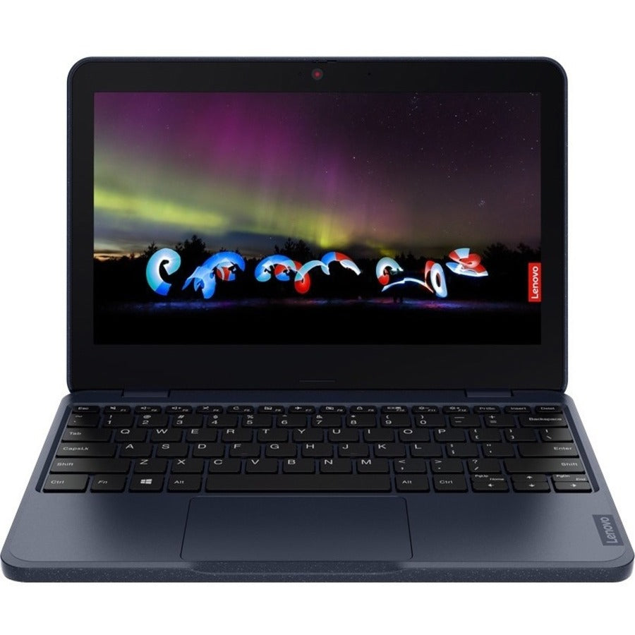 Lenovo 100w Gen 3 82HY000WUS 11.6" Netbook - HD - 1366 x 768 - AMD 3015e Dual-core (2 Core) 1.20 GHz - 4 GB Total RAM - 4 GB On-board Memory - 128 GB Flash Memory - Abyss Blue