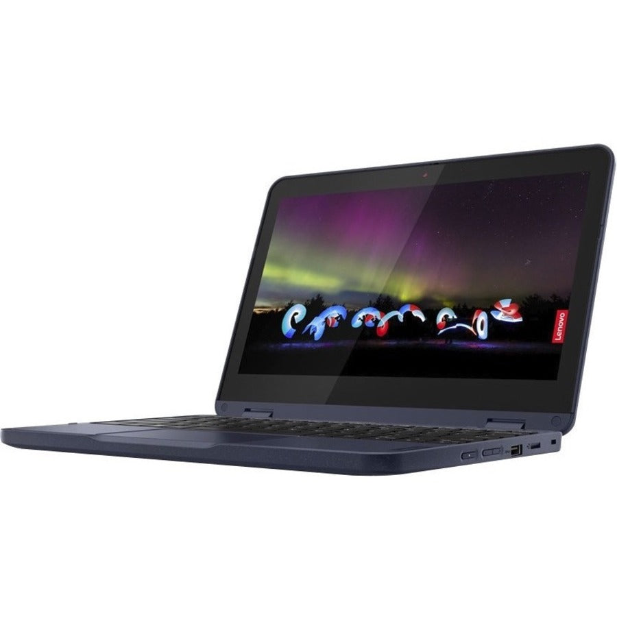 Lenovo 500w Gen 3 82J30019US 11.6" Touchscreen Convertible 2 in 1 Notebook - HD - 1366 x 768 - Intel Pentium Silver N6000 Quad-core (4 Core) 1.10 GHz - 4 GB Total RAM - 4 GB On-board Memory - 128 GB SSD - Abyss Blue