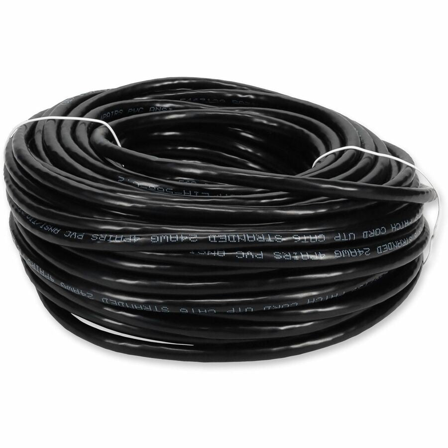 AddOn 150ft RJ-45 (Male) to RJ-45 (Male) Black Cat6 UTP PVC Copper Patch Cabl