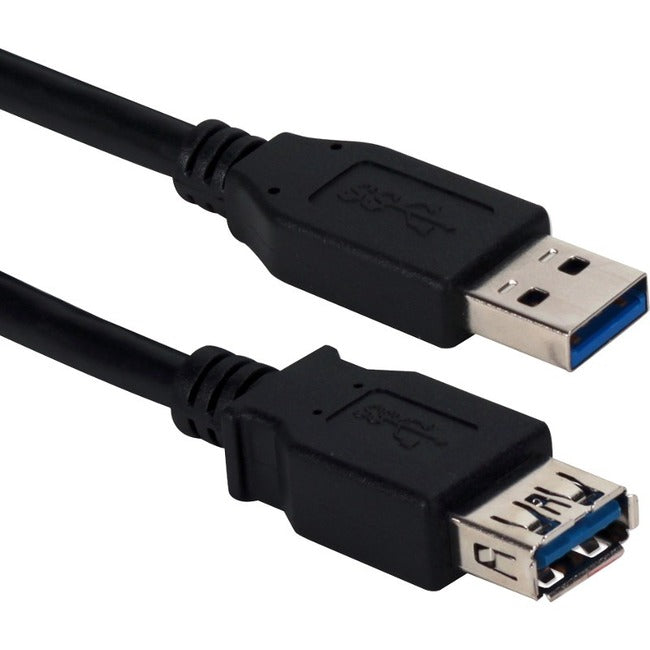 QVS 10ft USB 3.0/3.1 5Gbps Type A Male to Female Extension Cable