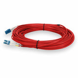 AddOn 15m LC (Male) to LC (Male) Red OS2 Duplex Fiber OFNR (Riser-Rated) Patch Cable