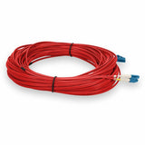 AddOn 15m LC (Male) to LC (Male) Red OS2 Duplex Fiber OFNR (Riser-Rated) Patch Cable