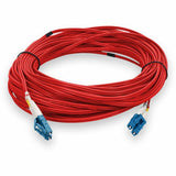 AddOn 15m LC (Male) to LC (Male) Red OS2 Duplex Fiber OFNR (Riser-Rated) Patch Cable