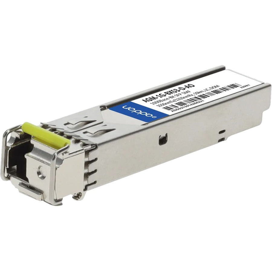 AddOn Netgear AGM-1G-BX53-D Compatible TAA Compliant 1000Base-BX SFP Transceiver (SMF, 1550nmTx/1310nmRx, 10km, LC, DOM)