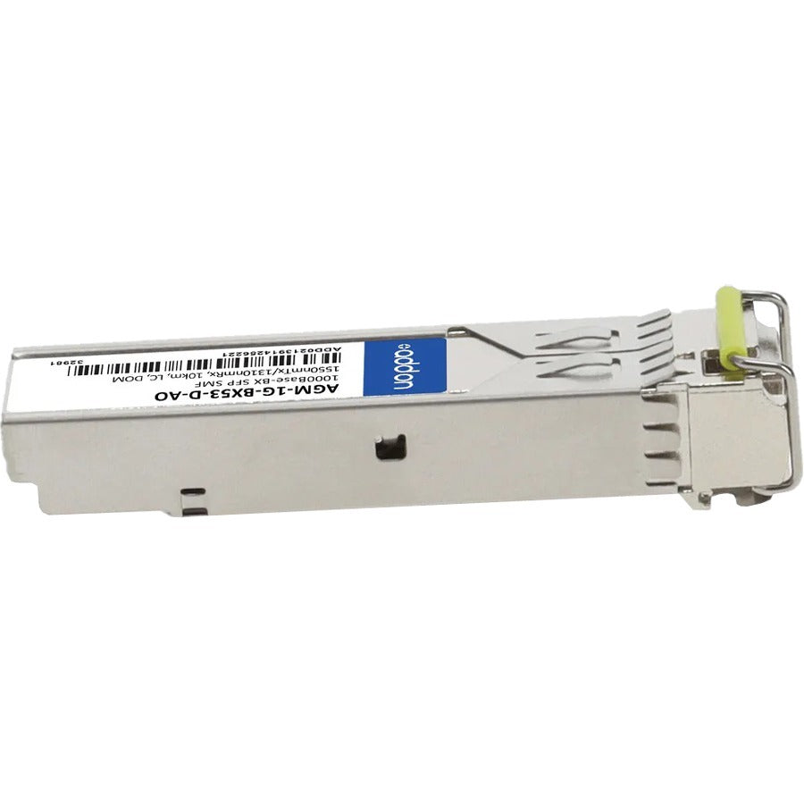 AddOn Netgear AGM-1G-BX53-D Compatible TAA Compliant 1000Base-BX SFP Transceiver (SMF, 1550nmTx/1310nmRx, 10km, LC, DOM)