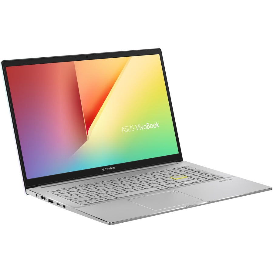 Asus VivoBook S15 S533 S533EA-DH51-WH 15.6" Notebook - Full HD - 1920 x 1080 - Intel Core i5 11th Gen i5-1135G7 Quad-core (4 Core) 2.40 GHz - 8 GB Total RAM - 512 GB SSD - Dreamy White, Transparent Silver