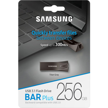 Samsung USB 3.1 Flash Drive BAR Plus 256GB Titan Gray