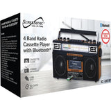 Supersonic 4 Band Radio & Cassette Player + Cassette To Mp3 Converter & Bluetooth