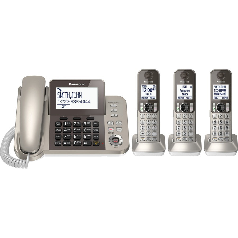 Panasonic KX-TGF353N DECT 6.0 Cordless Phone - Champagne Gold