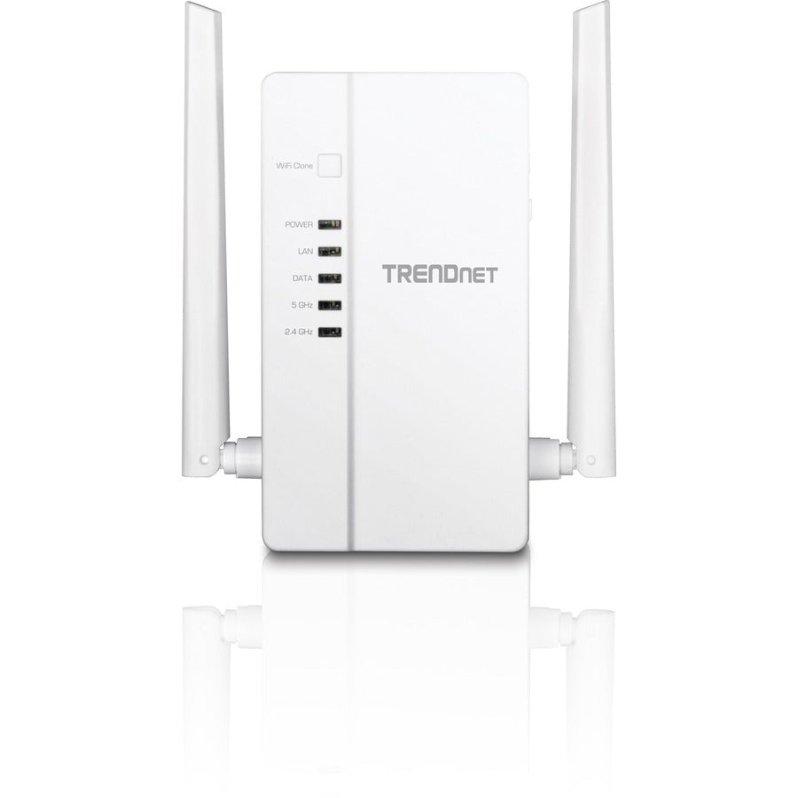 TRENDnet Wi-Fi Everywhere Powerline 1200 AV2 AC1200 Wireless Access Point, Expand Your Wireless Coverage, Built-in Concurrent Dual-Band, 3 x Gigabit Ports, MIMO, Beamforming, White, TPL-430AP