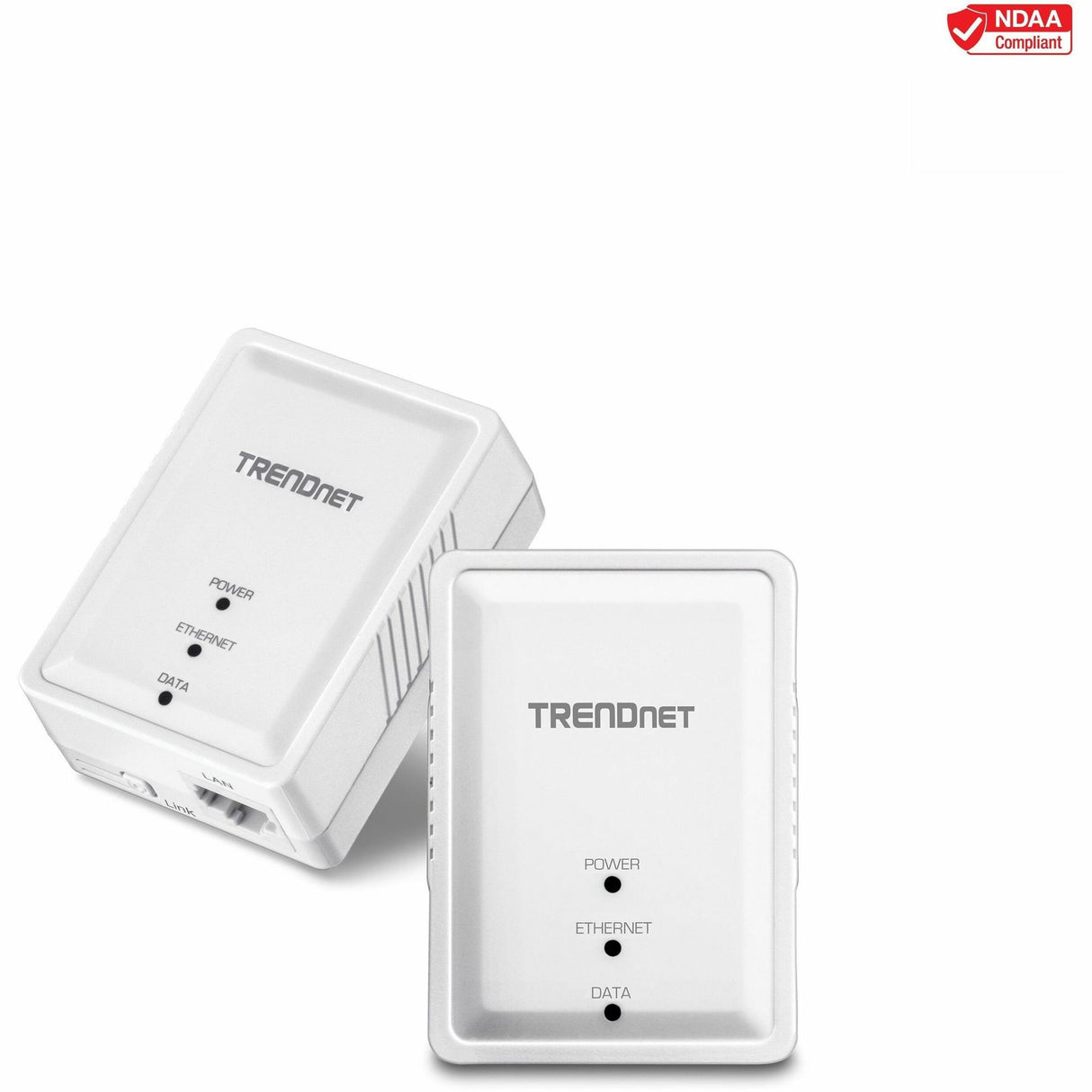 TRENDnet Powerline 500 AV Nano Adapter Kit, Includes 2 x TPL-406E Adapters, Cross Compatible With Powerline 600-500-200, Windows 10, 8.1, 8, 7, Vista, XP, Plug & Play Install, White, TPL-406E2K