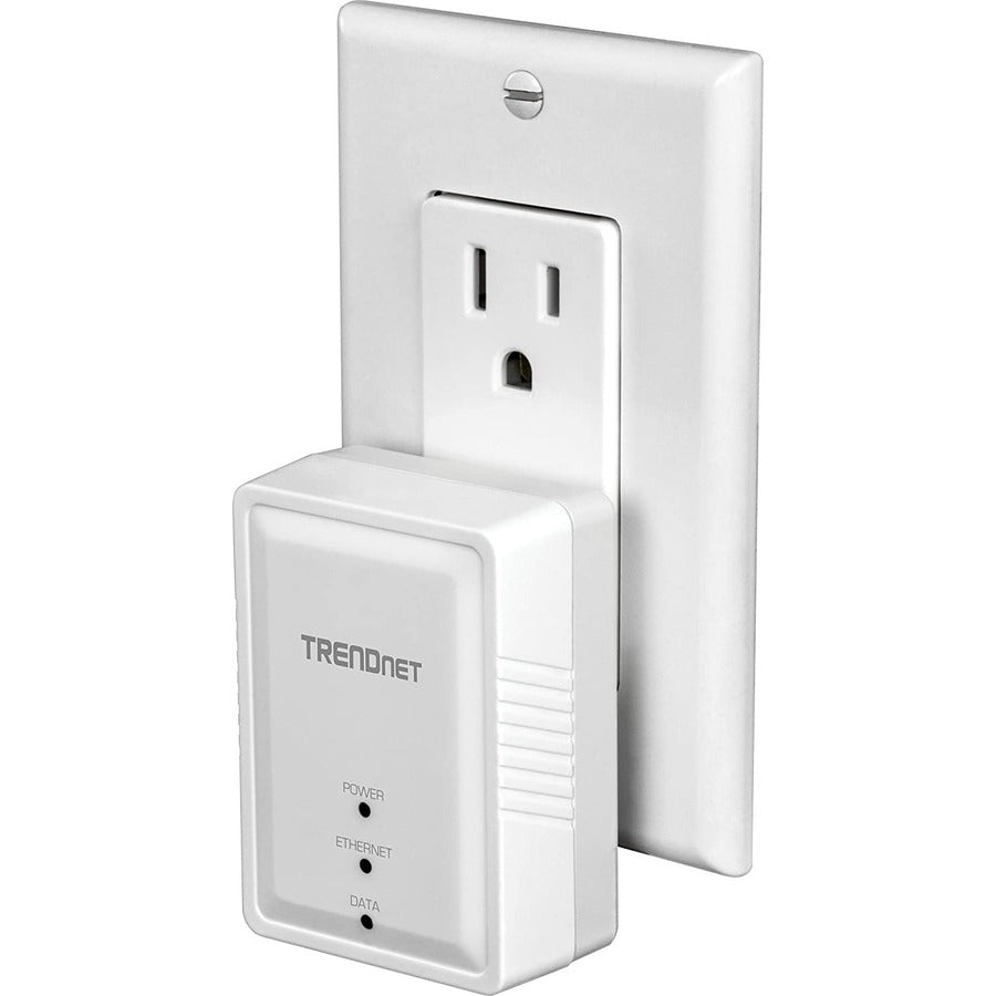 TRENDnet Powerline 500 AV Nano Adapter Kit, Includes 2 x TPL-406E Adapters, Cross Compatible With Powerline 600-500-200, Windows 10, 8.1, 8, 7, Vista, XP, Plug & Play Install, White, TPL-406E2K