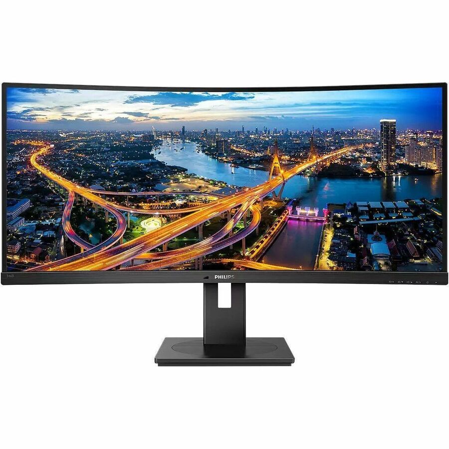 PHILIPS 346B1C/17 34 inch Monitor, Cuved, LED, UltraWide QHD, USB-C, 4 Year Manufacturer Warranty, TAA Compliant - 34"