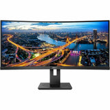 PHILIPS 346B1C/17 34 inch Monitor, Cuved, LED, UltraWide QHD, USB-C, 4 Year Manufacturer Warranty, TAA Compliant - 34"