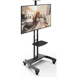 Kanto MTM65PL Mobile TV Mount with Adjustable Shelf for 37-inch to 65-inch TVs