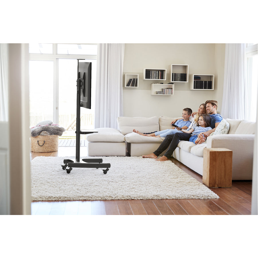 Kanto MTM65PL Mobile TV Mount with Adjustable Shelf for 37-inch to 65-inch TVs