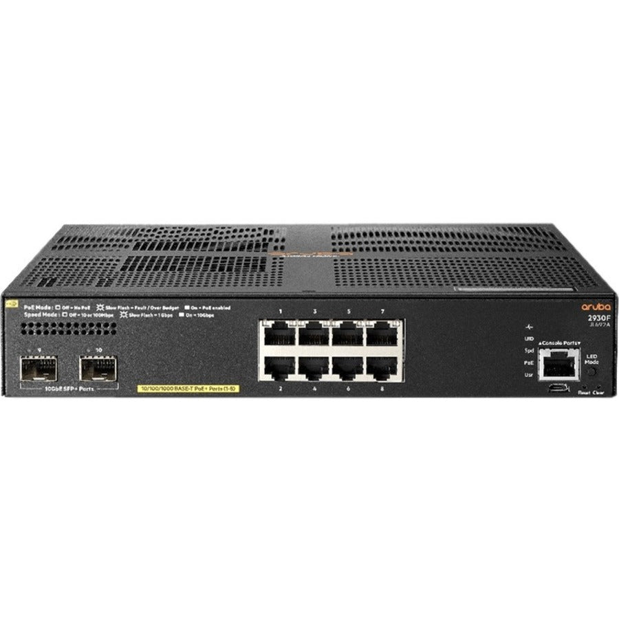 HPE 2930F 8G PoE+ 2SFP+ TAA Switch