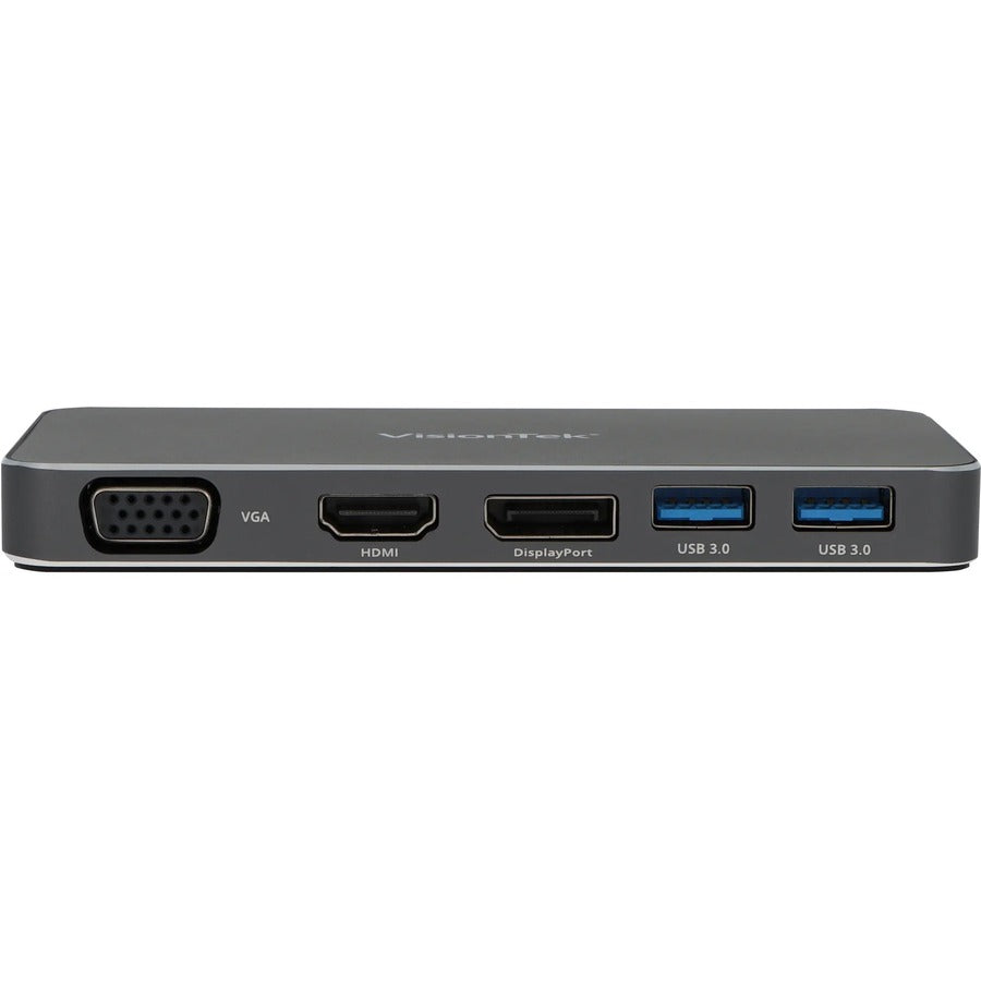 VisionTek VT210 Dual Display USB-C Docking Station with Power Passthrough