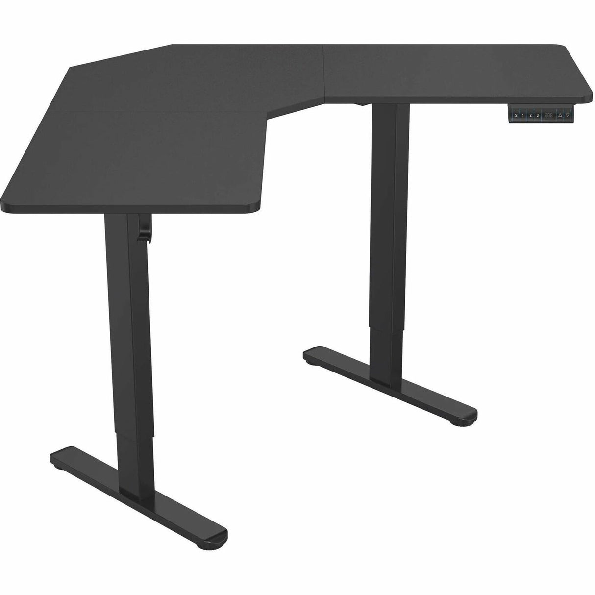 Mount-It! Height Adjustable Corner Sit-Stand Desk