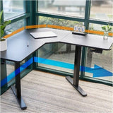 Mount-It! Height Adjustable Corner Sit-Stand Desk