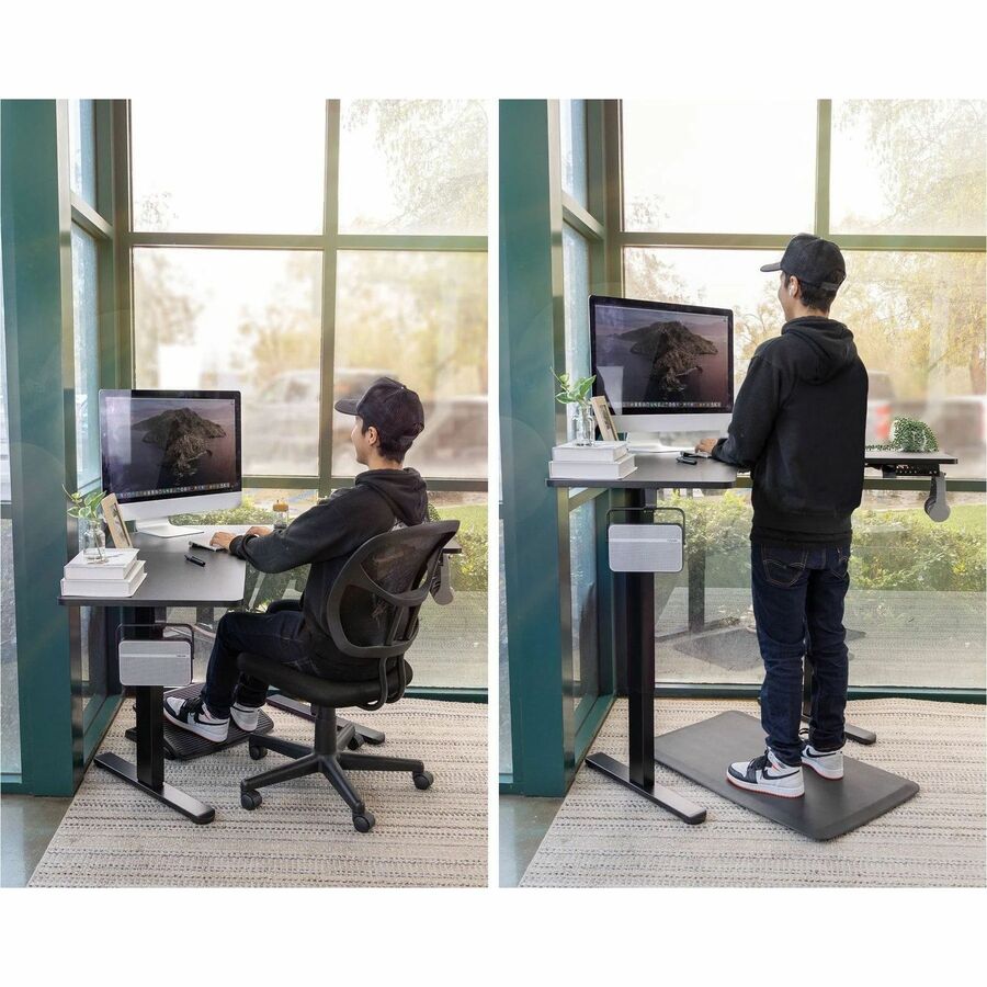 Mount-It! Height Adjustable Corner Sit-Stand Desk