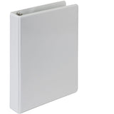 Samsill Economy Junior 1 Inch View 3 Ring Binder - White 6 Pack