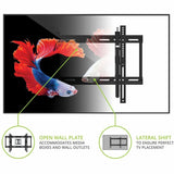 Kanto Wall Mount for TV, Monitor, Display - Black - Landscape