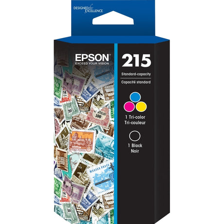 Epson DURABrite Ultra T215 Original Standard Yield Inkjet Ink Cartridge - Combo Pack - Black, Color - 1 Each