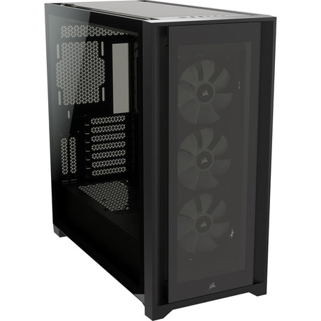 Corsair iCUE 5000X RGB Tempered Glass Mid-Tower ATX PC Smart Case - Black