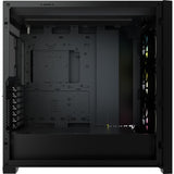 Corsair iCUE 5000X RGB Tempered Glass Mid-Tower ATX PC Smart Case - Black