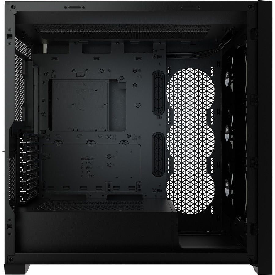 Corsair iCUE 5000X RGB Tempered Glass Mid-Tower ATX PC Smart Case - Black