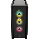 Corsair iCUE 5000X RGB Tempered Glass Mid-Tower ATX PC Smart Case - Black