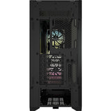 Corsair iCUE 5000X RGB Tempered Glass Mid-Tower ATX PC Smart Case - Black