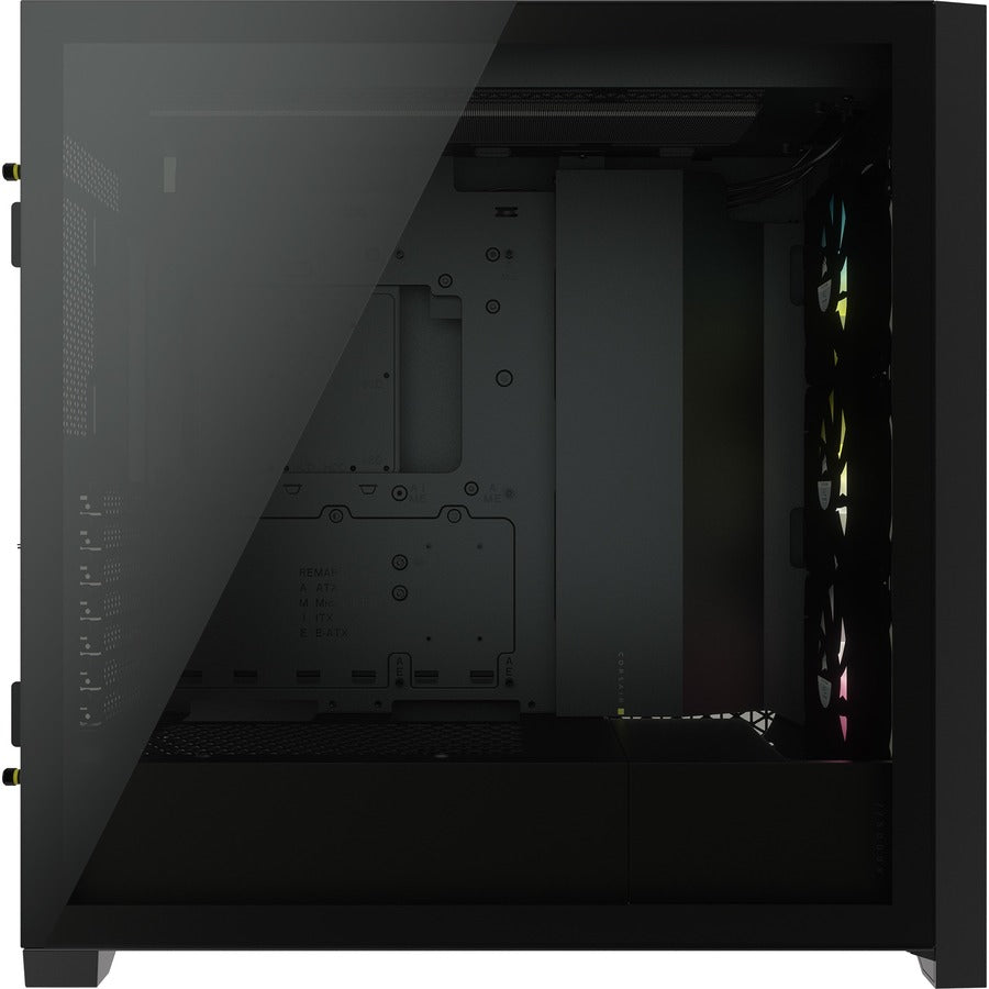 Corsair iCUE 5000X RGB Tempered Glass Mid-Tower ATX PC Smart Case - Black