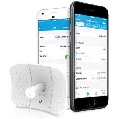 Ubiquiti LiteBeam AC Gen2 LBE-5AC-Gen2 IEEE 802.11ac 450 Mbit/s Wireless Bridge