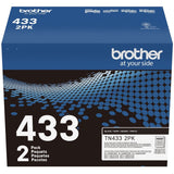 Brother TN-433 Original High Yield Laser Toner Cartridge - Twin-pack - Black - 2 / Box