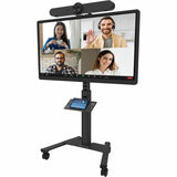 Kanto Rolling AV Cart Compatible with All-in-One Video Conferencing Systems