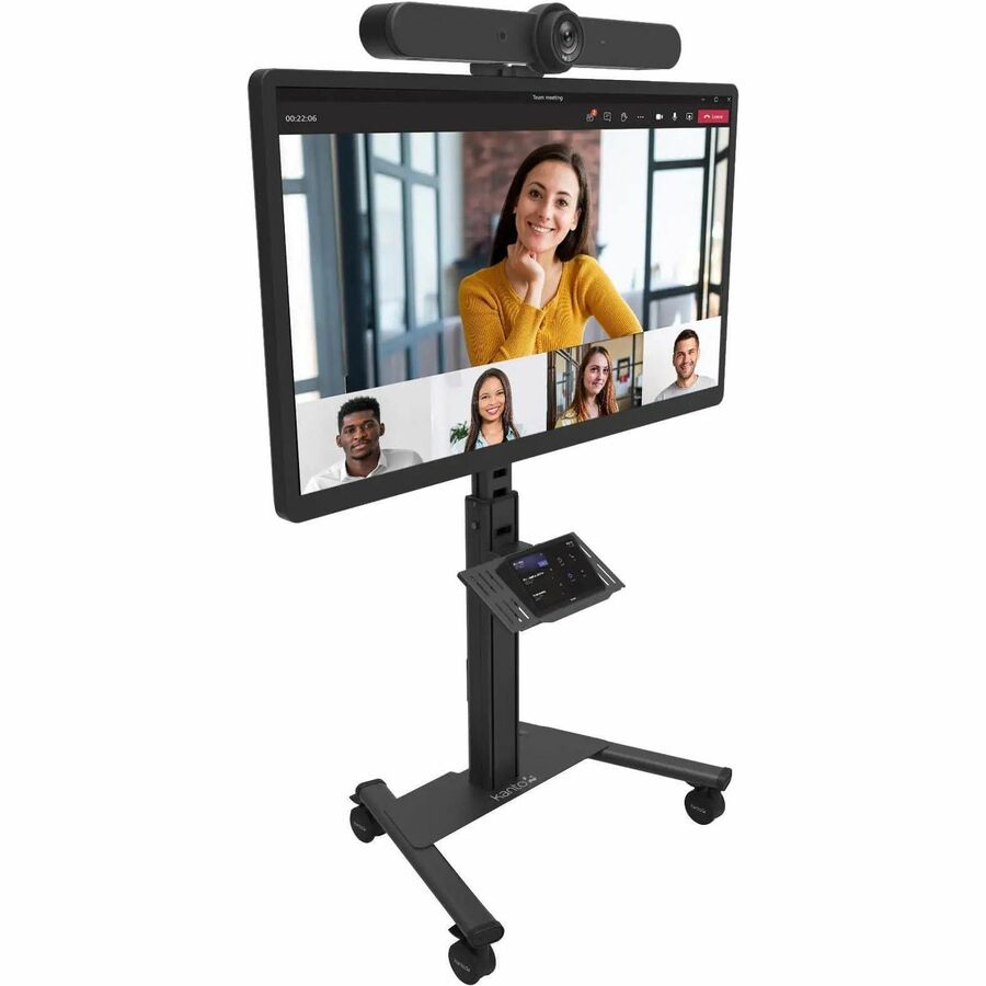 Kanto Rolling AV Cart Compatible with All-in-One Video Conferencing Systems