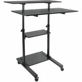 Mount-It! Height Adjustable Rolling Stand up Desk