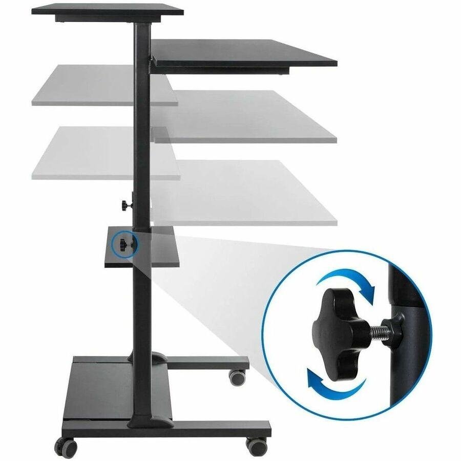 Mount-It! Height Adjustable Rolling Stand up Desk