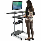 Mount-It! Height Adjustable Rolling Stand up Desk