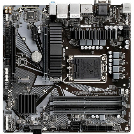 Gigabyte Ultra Durable Q670M D3H DDR4 Desktop Motherboard - Intel Q67 Express Chipset - Socket LGA-1700 - Intel Optane Memory Ready - Micro ATX