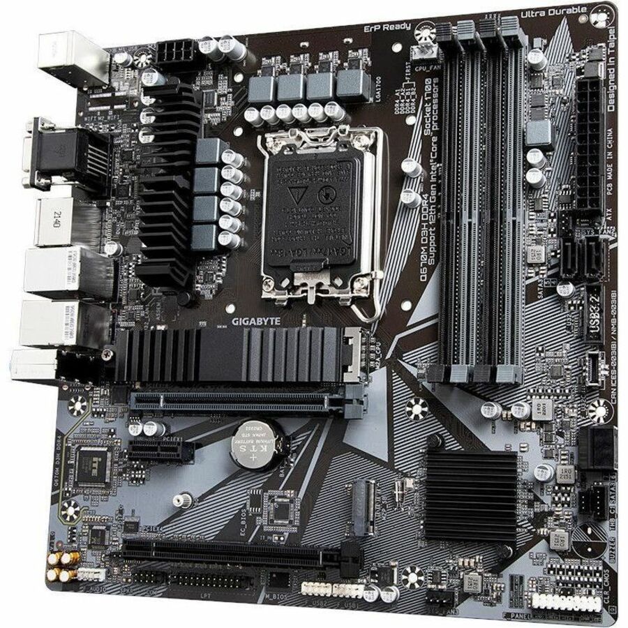 Gigabyte Ultra Durable Q670M D3H DDR4 Desktop Motherboard - Intel Q67 Express Chipset - Socket LGA-1700 - Intel Optane Memory Ready - Micro ATX