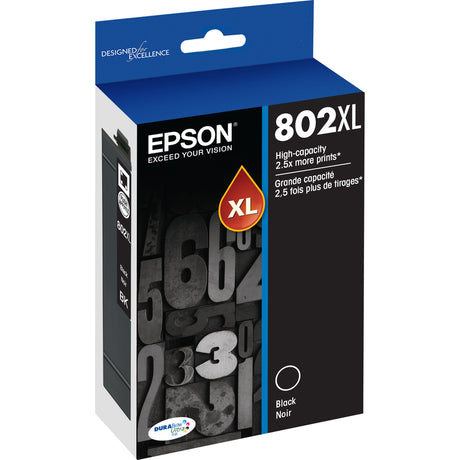 Epson DURABrite Ultra 802XL Original High Yield Inkjet Ink Cartridge - Black - 1 Pack