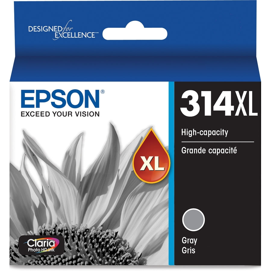 Epson Claria Photo HD T314XL Original Inkjet Ink Cartridge - Gray - 1 Pack