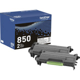 Brother TN-850 Original High Yield Laser Toner Cartridge - Twin-pack - Black - 2 / Box