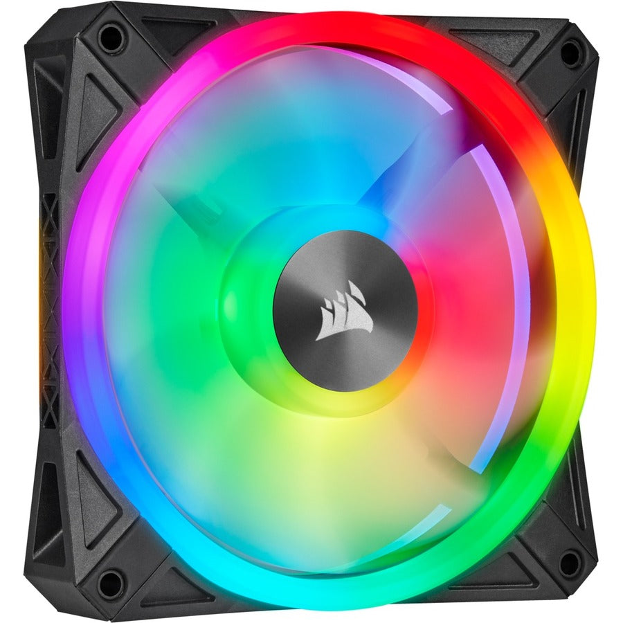 Corsair iCUE QL120 RGB 120mm PWM Triple Fan With Lighting Node CORE - 3 Pack