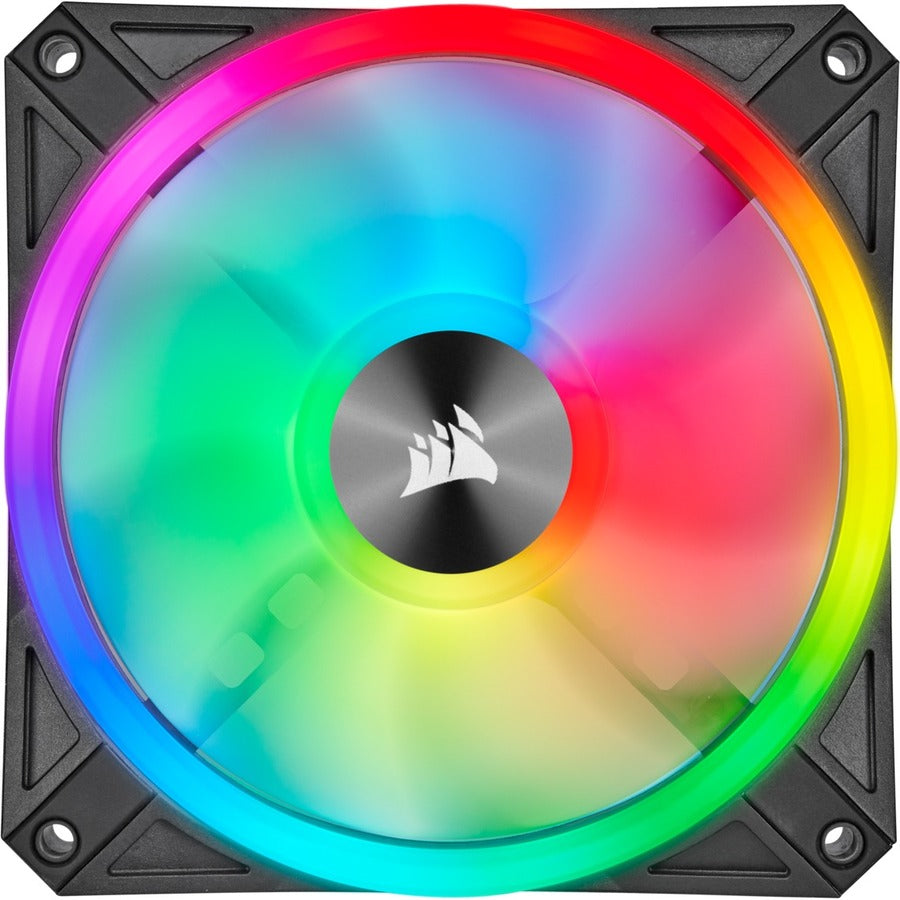 Corsair iCUE QL120 RGB 120mm PWM Triple Fan With Lighting Node CORE - 3 Pack