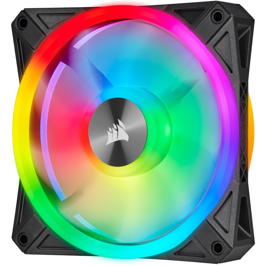 Corsair iCUE QL120 RGB 120mm PWM Triple Fan With Lighting Node CORE - 3 Pack